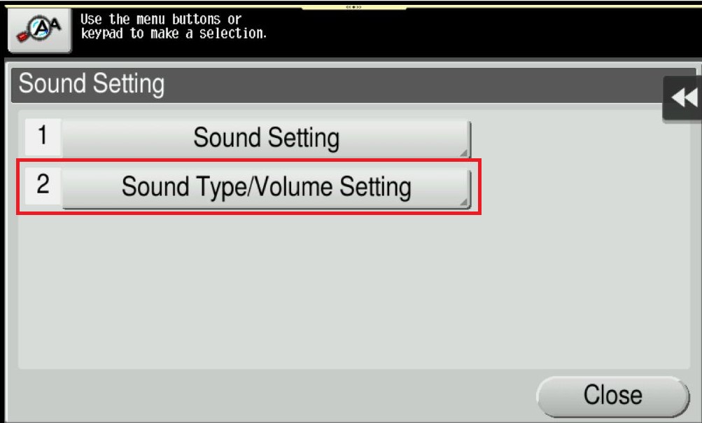 Sound_type and Volume Setting