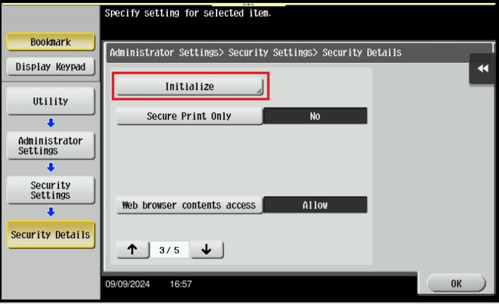 How to Initialize Machine Job History - Konica Minolta+ Assist