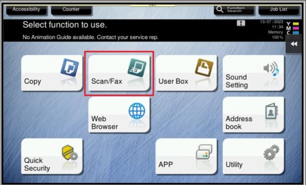 How to register a program for Scan/Fax Settings - Konica Minolta+ Assist