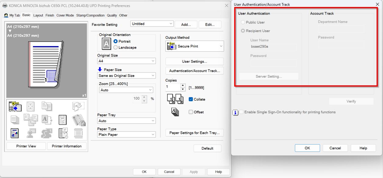 Issue: Unable To Perform Secure Print Due To Password Rules Setting ...